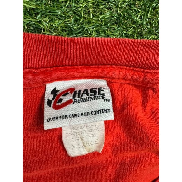 Vintage 90s Chase Authentics Dale Earnhardt Jr. #8 Budweiser T Shirt Mens XL Red - Picture 4 of 5